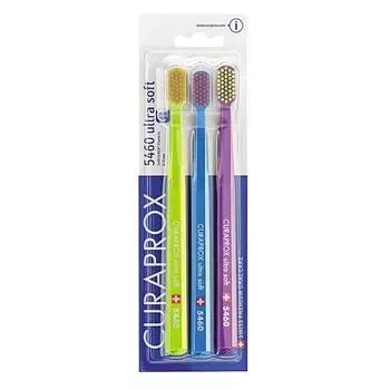 Curaprox Набор ультрамягких зубных щеток 3 штуки (Curaprox, Мануальные зубные щетки)