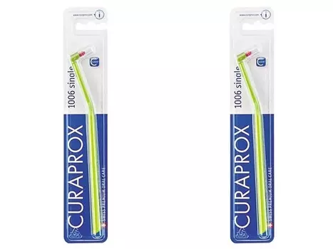 Curaprox Набор Зубная щетка монопучковая 6 мм*2 штуки (Curaprox, Мануальные зубные щетки)