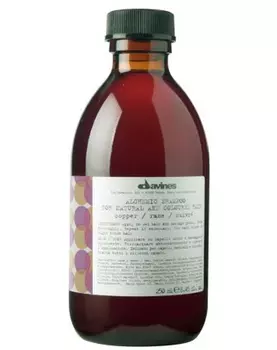 Davines Шампунь для натуральных и окрашенных волос, медный Alchemic Shampoo For Natural And Coloured Hair (copper), 280 мл (Davines, Alchemic)