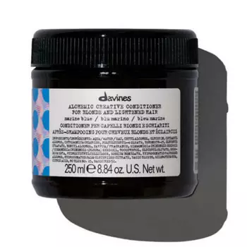 Davines Кондиционер для осветленных и натуральных волос (приглушенный синий) Creative Conditioner For Blond And Lightened Hair Marine Blue, 250 мл (Davines, Alchemic)