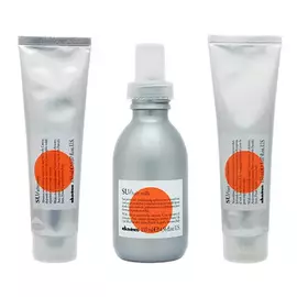 Davines Набор для загара: крем 150 мл + солнцезащитное молочко 135 мл + усилитель загара 150 мл (Davines, Su)