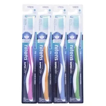 Dental Care Зубная щетка cо сверхтонкой двойной щетиной (средней жесткости и мягкой) и изогнутой ручкой "Ксилит" (Dental Care, Зубные щетки)