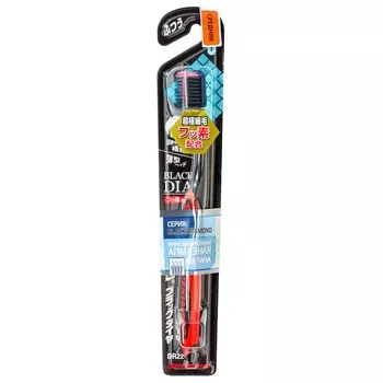 Dentalpro Многоуровневая зубная щетка средней жесткости с ультратонкой щетиной алмазной формы "Black Diamond", 1 шт (Dentalpro, Щетки Dentalpro)