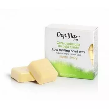 Depilflax Воск Слоновая кость (плотный) для любого типа кожи, с тальком 500 г (Depilflax, Для тела)