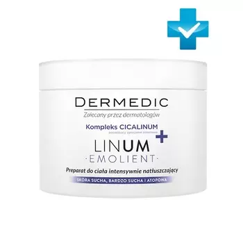 Dermedic Питательный крем для тела Эмолиент Линум, 225 г (Dermedic, Linum emollient)