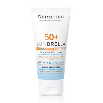 Dermedic Солнцезащитный крем SPF 50+ для жирной и комбинированной кожи 50 г (Dermedic, Sunbrella)