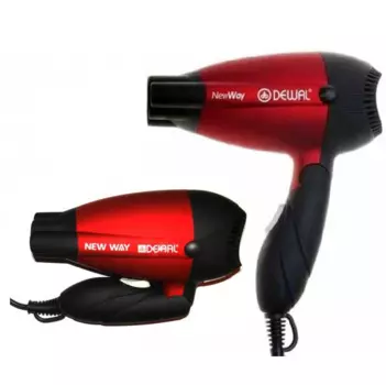 Dewal Pro Фен дорожный складной New Way, красный, 1000 Вт (Dewal Pro, Фены)