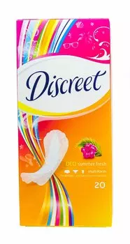 Discreet Прокладки ежедневные мультиформ, 20 шт (Discreet, Deo Летняя свежесть)