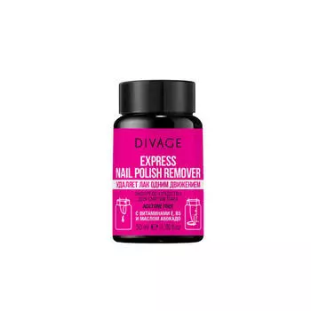 Divage Жидкость Для Снятия Лака Экспресс-средство express nail polish remover 50 мл (Divage, Ногти)