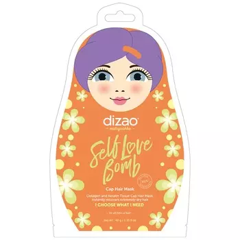 Dizao Маска-шапка для волос "Коллаген и кератин", 40 г (Dizao, Для волос)