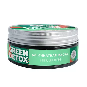 Дом природы Альгинатная маска Green Detox с комплексом черноморских водорослей Мягкое осветление, 60 г (Дом природы, Green Detox)