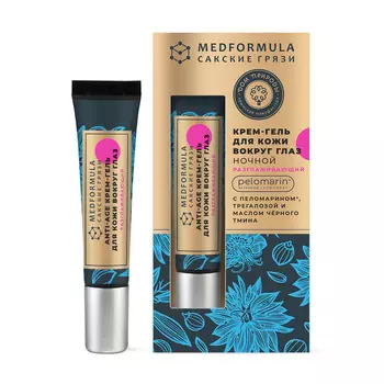 Дом природы Крем-гель для кожи вокруг глаз Разглаживающий ночной, 15 г (Дом природы, Anti-Age с пеломарином)