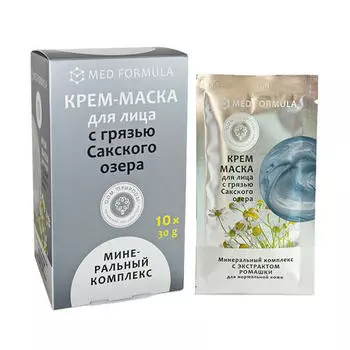 Дом природы Крем-маска "Минеральный комплекс" для нормальной кожи 30 г х 10 шт (Дом природы, Маски на основе грязи Сакского озера)