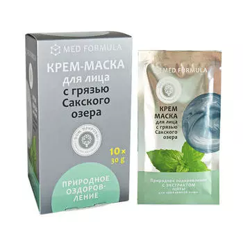 Дом природы Крем-маска "Природное оздоровление" для проблемной кожи 30 г х 10 шт (Дом природы, Маски на основе грязи Сакского озера)