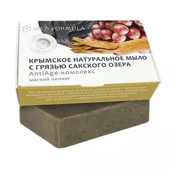 Дом природы Мыло на основе грязи Сакского озера AntiAge-Комплекс, 100 гр (Дом природы, MED formula)