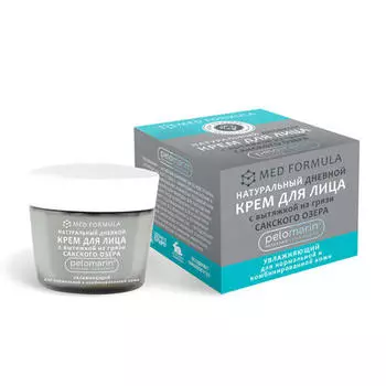 Дом природы Натуральный дневной крем для лица для нормальной и комбинированной кожи, Увлажняющий 50 г (Дом природы, Pelomarin)