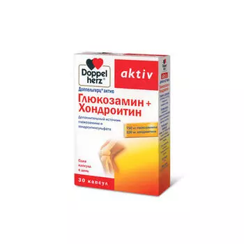 Doppelherz Глюкозамин + Хондроитин 30 капсул (Doppelherz, Актив)