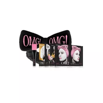 Double Dare OMG Набор "SPA" из 4 масок, кисти и черного банта 1 шт (Double Dare OMG, OMG!)
