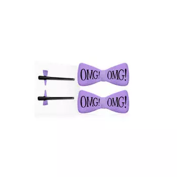 Double Dare OMG Заколки для фиксации волос во время косметических процедур, лавандовые 2 шт (Double Dare OMG, OMG!)