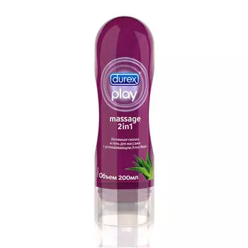 Durex Play Massage Гель-смазка Алоэ Вера для массажа 200 мл (Durex, Гель-смазка)