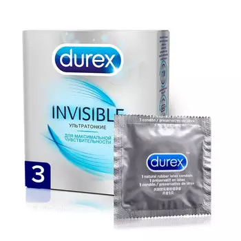 Durex Презервативы Invisible №3 (Durex, Презервативы)