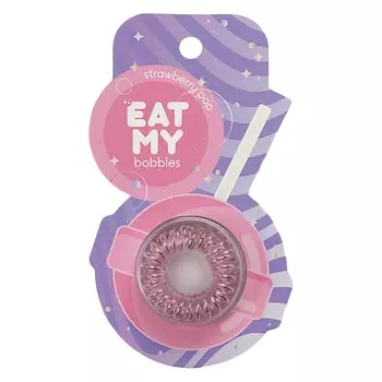 Eat My Резинка для волос "Клубничный леденец", 3 шт (Eat My, Для причесок)