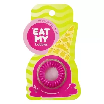 Eat My Резинка для волос "Клубничный сорбет", 3 шт (Eat My, Для причесок)