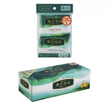 Elleair Набор Салфетки бумажные "Elleair" Lotion Tissue Herbs 14 шт + Салфетки бумажные в коробке "Elleair" Lotion Tissue Herbs 160 шт (Elleair, Lotion Tissue)