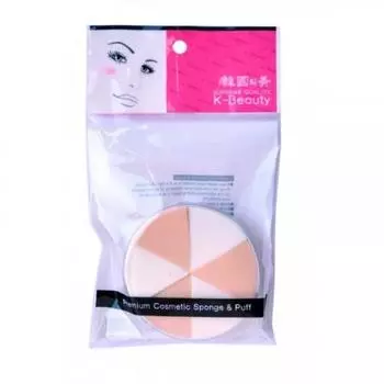 Eq Maxon Спонж косметический в кейсе двухцветный 6 сегментов (Eq Maxon, Аксессуары)