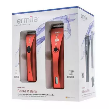 Ermila Набор красный : машинка для стрижки + триммер 1 шт (Ermila, Машинки)