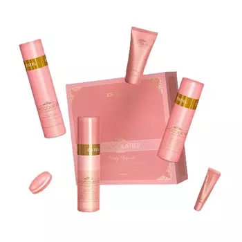 Estel Набор Chocolatier Ruby Legend "Шампунь 250 мл + Бальзам 200 мл + Спрей 200 мл + Бальзам для губ 10 мл + Крем для рук 50 мл" (Estel, Otium)