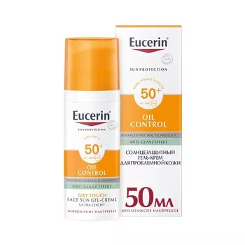 Eucerin Солнцезащитный гель-крем для проблемной кожи лица SPF 50+, 50 мл (Eucerin, SUN Protection)