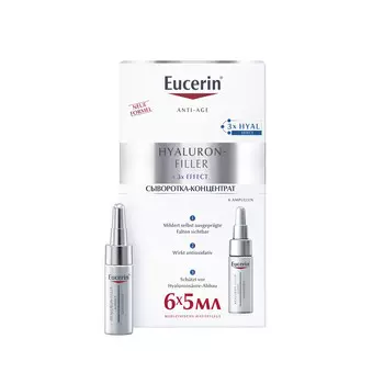 Eucerin Сыворотка-концентрат 6*5 мл (Eucerin, HYALURON-FILLER)