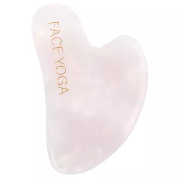 Face Yoga Скребок Гуаша для лица из розового кварца 1 шт (Face Yoga, Уход за лицом)