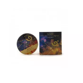 Farmstay Компактная пудра двойного действия с экстрактом королевской улитки SPF30/PA++, оттенок 23, Натуральн (Farmstay, Для макияжа)