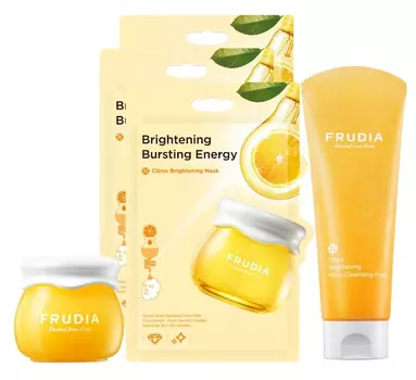 Frudia Набор "Цитрусовый джем" (маска 3 шт х 20 мл + пенка 145 г + крем 10 г) (Frudia, Питание с цитрусом)
