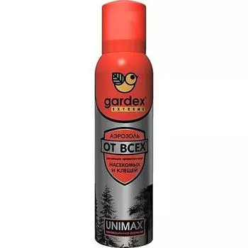 Gardex Аэрозоль-репеллент от всех летающих кровососущих насекомых и клещей 150 мл (Gardex, Extreme)