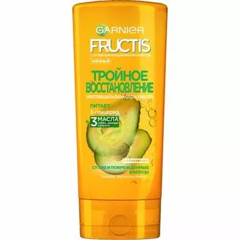 Garnier Бальзам для волос "Тройное восстановление", 400 мл (Garnier, Fructis)
