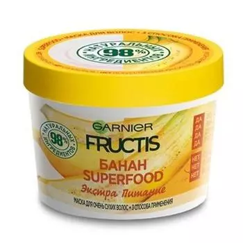Garnier Маска "Банан" для сухих волос, 390 мл (Garnier, Fructis)