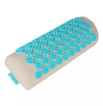 Gezatone Массажный акупунктурный валик EcoLife бирюзовый, 40 х 15 см (Gezatone, Акупунктурные коврики и подушки)