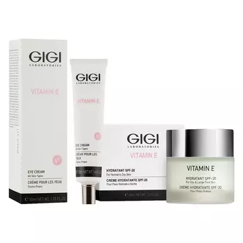 GiGi Набор для базового ухода: крем 50 мл + крем для век 50 мл (GiGi, Vitamin E)
