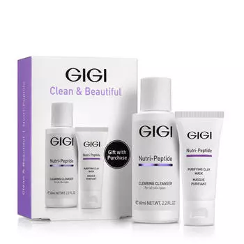 GiGi Подарочный набор Clean&amp;Beautiful, 1 шт (GiGi, Nutri-Peptide)