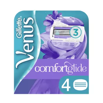 Gillette Cменные картриджи для бритья Venus Breeze cо встроенными подушечками с гелем (4 шт) (Gillette, Бритвы и лезвия)