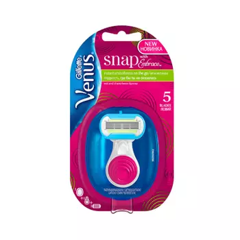 Gillette Компактная бритва со сменной кассетой Venus Snap With Embrace 1 шт (Gillette, Бритвы и лезвия)