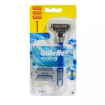 Gillette Mach 3 start бритва со сменными кассетами N3 1 шт (Gillette, Бритвы и лезвия)