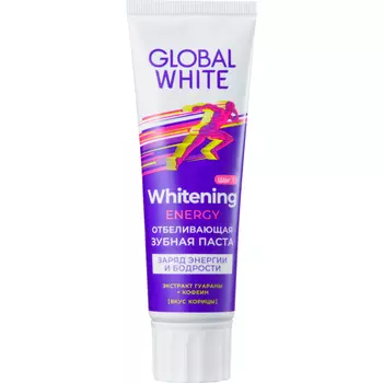 Global White Отбеливающая зубная паста Energy, 100 г (Global White, Подготовка эмали)