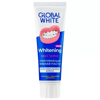 Global White Отбеливающая зубная паста Max Shine, 100 г (Global White, Подготовка эмали)