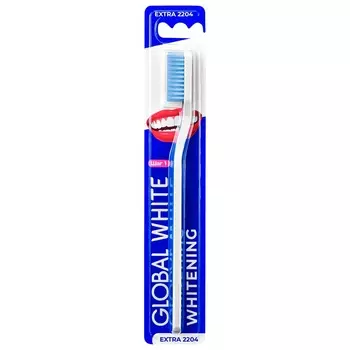 Global White Зубная щетка Extra whitening 1 шт (Global White, Подготовка эмали)