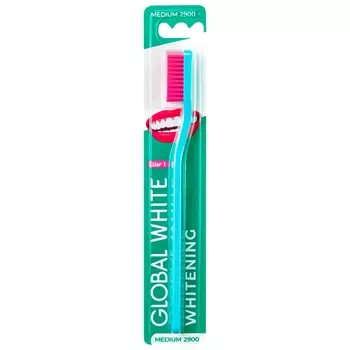 Global White Зубная щётка Medium средняя 1 шт. (Global White, Подготовка эмали)