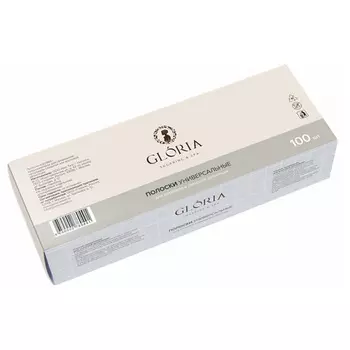 Gloria Полоски для депиляции универсальные 100 шт (Gloria, Просто Шугаринг)